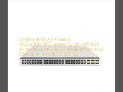 Διακόπτης CE6866-48S8CQ-P, διακόπτης πρόσβασης 10GE/25GE/50GE, 48*10/25 GE SFP28 ή 48 x 50 GE SFP56 8*40/100 GE QSFP28 ή 8 x 200 GE QSFP56