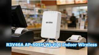 R3V46A AP-505H Wi-Fi 6 Εσωτερικό σημείο ασύρματης πρόσβασης, 1,77 Gbps, Dual Band, PoE Powered, Στήριγμα οροφής