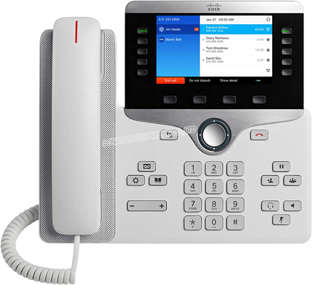 Cisco 8841 τηλέφωνο CP-8841-K9 της τηλεφωνικής Cisco IP VoIP της μεγάλης οθόνης μετάδοση φωνής VGA