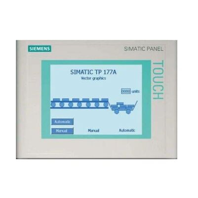 Siemens SIMATIC HMI TP177A Οθόνη αφής με οθόνη STN 5,7 ιντσών Επικοινωνία MPI/PROFIBUS DP και μπροστινή προστασία IP65