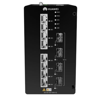 Huawei CloudEngine S5735I-S8T4XN-V2 Βιομηχανικό στρώμα 3 διακόπτης∙ 8×GE RJ45 + 4×10GE SFP+ DIN-Rail Διαχειριζόμενος διακόπτης Ethernet