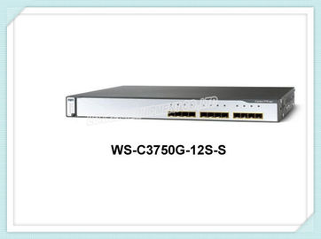 Διακόπτης οπτικής ίνας λιμένων διακοπτών WS-c3750g-12s-s 12 SFP Gigabit της Cisco