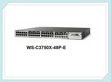 Διακόπτης WS-c3750x-48p-ε 48 δικτύων της Cisco Enternet επαγγελματική υψηλή εξελιξιμότητα λιμένων σημείου εισόδου
