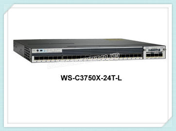 Διακόπτης Ethernet οπτικών ινών λιμένων WS-c3750x-24t-λ 24 διακοπτών δικτύων της Cisco Ethernet