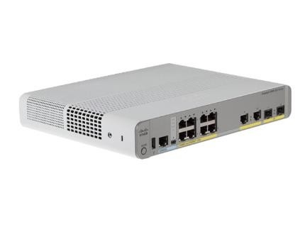 WS-C2960CX-8PC-L 8 θύρες Ethernet Gigabit 8 εξόδους PoE+ 124W PoE Budget 2 1G SFP και 2 1G Copper Uplinks