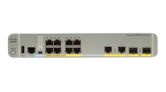 WS-C3560CX-8PC-S 8 - Port Compact Switch Layer 3 POE- 8 X 10/100/1000 θύρες Ethernet