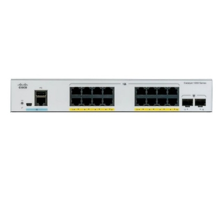 C1000-16T-2G-L Cisco Catalyst 1000 Switch 16x 10/100/1000 θύρες Ethernet 2x 1G SFP Uplinks