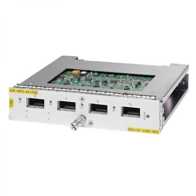 Μονάδα επέκτασης CiscoA9K-MPA-4X10GE Ταχύτητα δεδομένων Cisco Μικροδιαμορφωτικό παράγοντα Plug-in Μονάδες 300m Απόσταση μετάδοσης