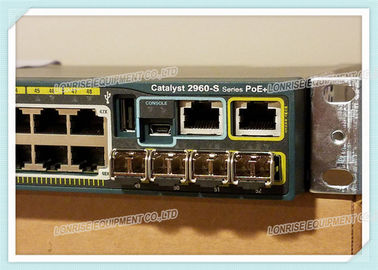 Ο Cisco Switch WS-C2960S-48LPS-L 48 Port Poe Gigabit Ethernet Switch Ο Cisco Network Switch προσφέρει αναμμένο 48 Power over Ethernet (PoE) Ethernet 10/100/1000 θύρες με 370W PoE Power supply
