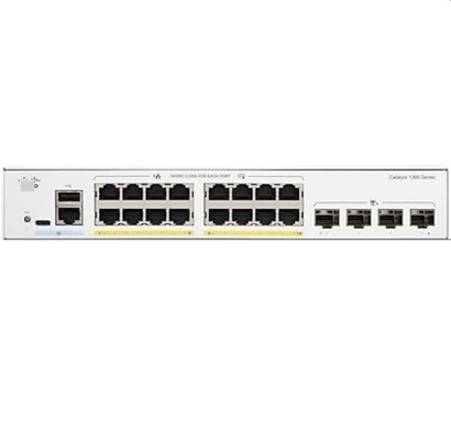 Cisco C1300-16P-4X 16x 10/100/1000 θύρες PoE+ θύρες με 120W προϋπολογισμό ισχύος 4x 10 Gigabit SFP+ Rack-Mountable