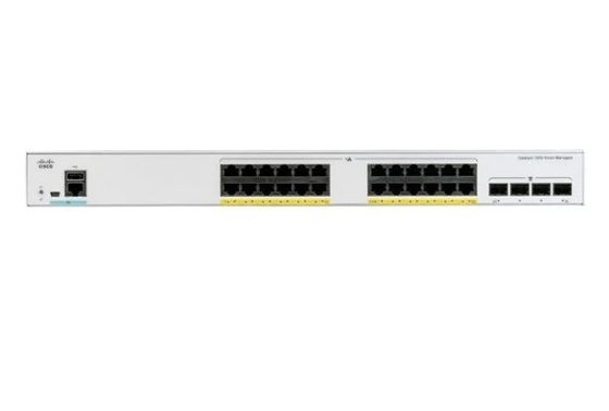 C1000-24P-4G-L Cisco Catalyst 1000 σειράς Switches 24x 10/100/1000 Ethernet PoE + θύρες και 195W PoE Budget 4x 10G SFP +