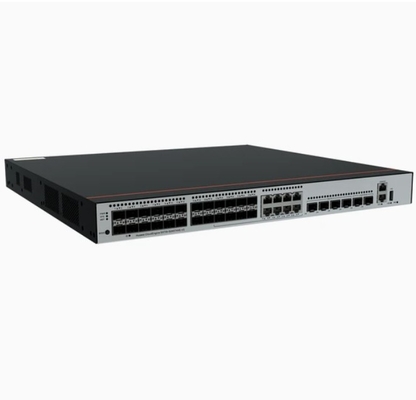 S5735-S24ST4XE-V2 24*GE SFP θύρες 8 εκ των οποίων είναι διπλής χρήσης 10/100/1000 ή SFP 4*10GE SFP+ θύρες 2*12GE stack ports χωρίς μονάδα ισχύος