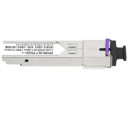 EPON OLT PX20+ 20km Tx 1490nm 1.25G Rx 1310nm 1.25G SFP Σχήμα-παράγοντας SC/UPC Συνδετήρας υποδοχής