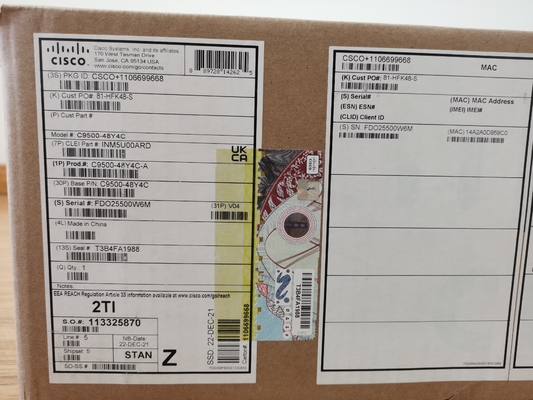Cisco C9500-48Y4C-A Καταλύτης 9500 48 θύρας 25G Switch