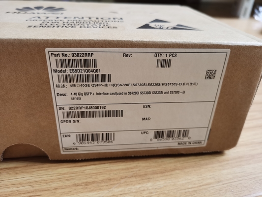 Η κάρτα διεπαφής Huawei ES5D21Q04Q01 QSFP+ 40Gbps για τη σειρά S6720EI