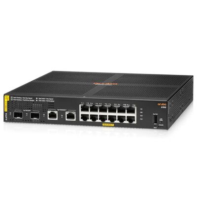 JL679A, διακόπτης Aruba 6100, 12xGE PoE/2xSFP+/139W PoE