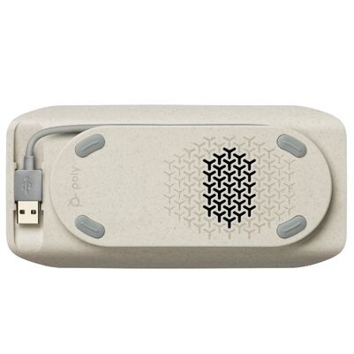 HP Poly Sync 10-M - Μεγάφωνο hands-free - ενσύρματο - USB-A, USB-C - ασημί - Πιστοποιημένο για Microsoft Teams