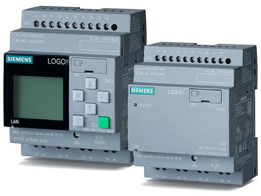 ΛΟΓΟΤΥΠΟ Siemens! 8.3 PLC (6ED1052-1MD08-0BA1) Basic Unit 12/24RCE, 8DI/4DO, Ethernet, Display