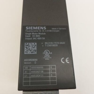 6SL3120-1TE15-0AA3 Μονάδα κινητήρα μεγέθους βιβλίου | SINAMICS S120 Κίνηση εσωτερικού αέρα ψύξης