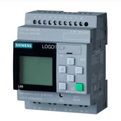 Siemens LOGO! 24CE PLC Logic Module με 8 Ψηφιακές Εισόδους 4 Τρανζίστορ Εξόδους και Ενσωματωμένο Ethernet για Βιομηχανικό Έλεγχο