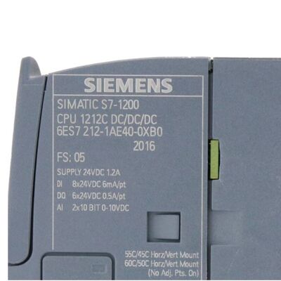 Μονάδα PLC Siemens 6ES7212-1AE40-0XB0 S7-1200 CPU 1212C με 8 Ψηφιακές Εισόδους, 6 Τρανζίστορ Εξόδους και Επικοινωνία PROFINET