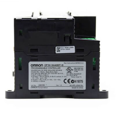 Μονάδα CPU PLC CP1H-XA40DT1-D της Omron με 40 I/O αναλογική I/O και 24V συνεχής ισχύς για βιομηχανικό αυτοματισμό