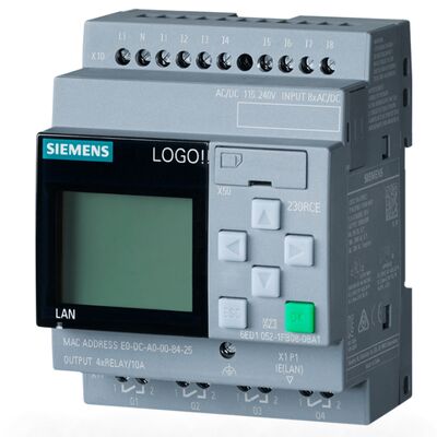ΛΟΓΟΤΥΠΟ Siemens 6ED1052-1FB08-0BA1! Έξοδος ρελέ PLC 230RCE Logic Module