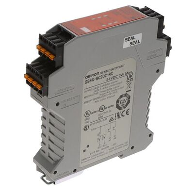 Μονάδα ελέγχου ασφαλείας Omron G9SX-BC202-RT 24VDC DIN Rail Mount