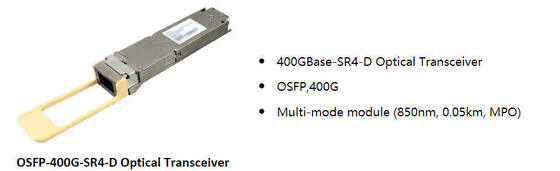 Huawei QSFP-DD-400G-SR4 QSFP-DD 400GBase-SR4 Οπτικός δέκτης, MMF, 850nm, 0,05km, MPO, APC