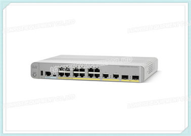 Συμπαγής διακόπτης 12 καταλυτών WS-c3560cx-12pc-s της Cisco εσωτερική παροχή ηλεκτρικού ρεύματος βάσεων PoE+ IP