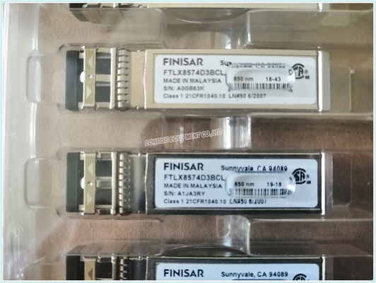FTLX8574D3BCL 10GE Finisar Αρχική νέα FTLX8574D3BCL 10GE 850nm SFP+ οπτική μονάδα