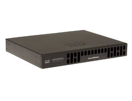 ISR4221-SEC/K9 35Mbps-75Mbps Συστημική απόδοση 2 θύρες WAN/LAN 1 θύρα SFP Πολυπυρηνική CPU 2 NIM SEC Bundle με SEC L