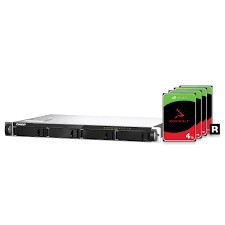 Qnap TS 435XeU 4u 4-Bay Nas Rack Vertical Wall Mount Rack 4G Σύντομο βάθος Rackmount Nas