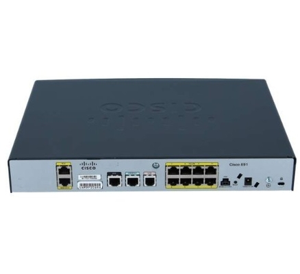Δρομολογητής CISCO891-K9 Cisco 891 GigaE SecRouter 2 ΩΧΡΆ λιμένες του τοπικού LAN λιμένων 8 X 10/100