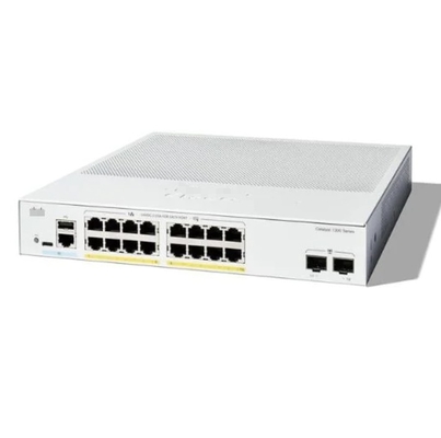 Cisco C1200-16P-2G - Cisco Switches 16x 10/100/1000 PoE+ θύρες με 120W ενεργειακό προϋπολογισμό, 2x Gigabit SFP, ράκ-εγκαταστήματα