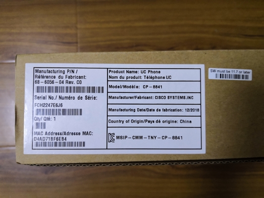 Τηλέφωνο Cisco IP 8841 CP-8841-K9 με LCD 800x480 και 2 θύρες Ethernet