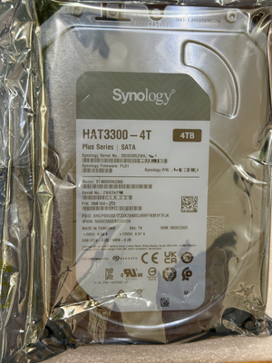 Εσωτερικός σκληρός δίσκος Synology Plus Series HAT3300-4T 4TB 3,5" SATA III NAS